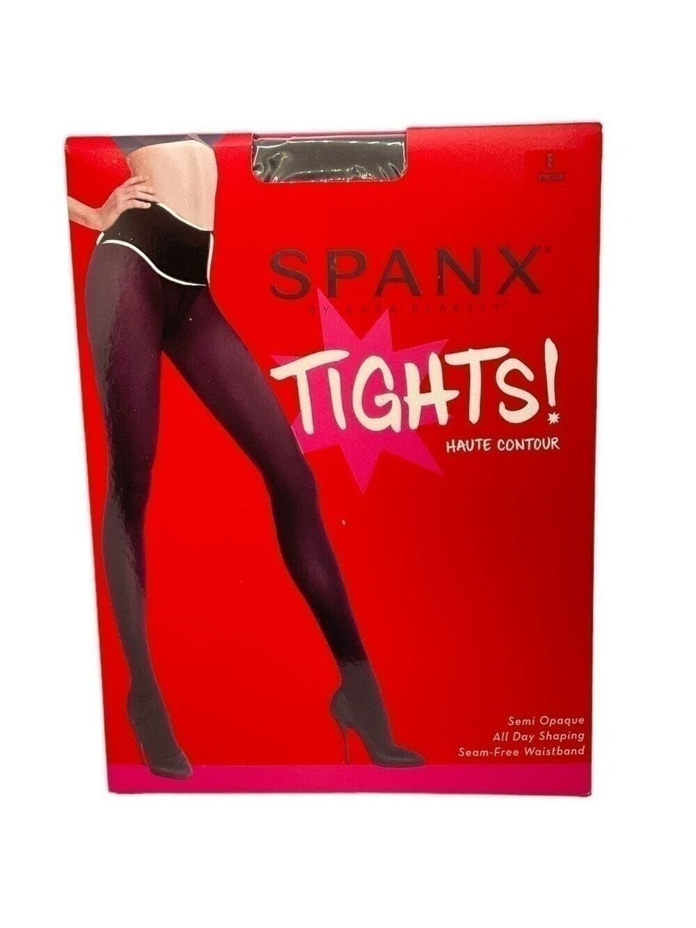 Spanx by Sara Blakely Haute Contour Semi Opaque Tights Charcoal Size E